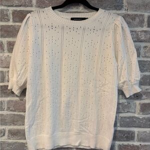 Mossimo Supply Co. Cream Knit Sweater
